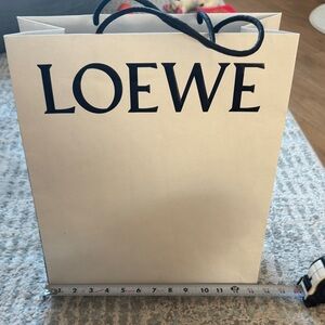 Loewe Cream Tote with Black Accents
